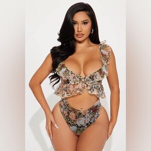 Fashion Nova Girl Brunch Bodysuit - Multi Color